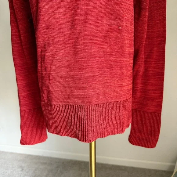 Peruvian Connection Pima Cotton Red Turtleneck Sweater Women's Medium - Picture 4 of 8